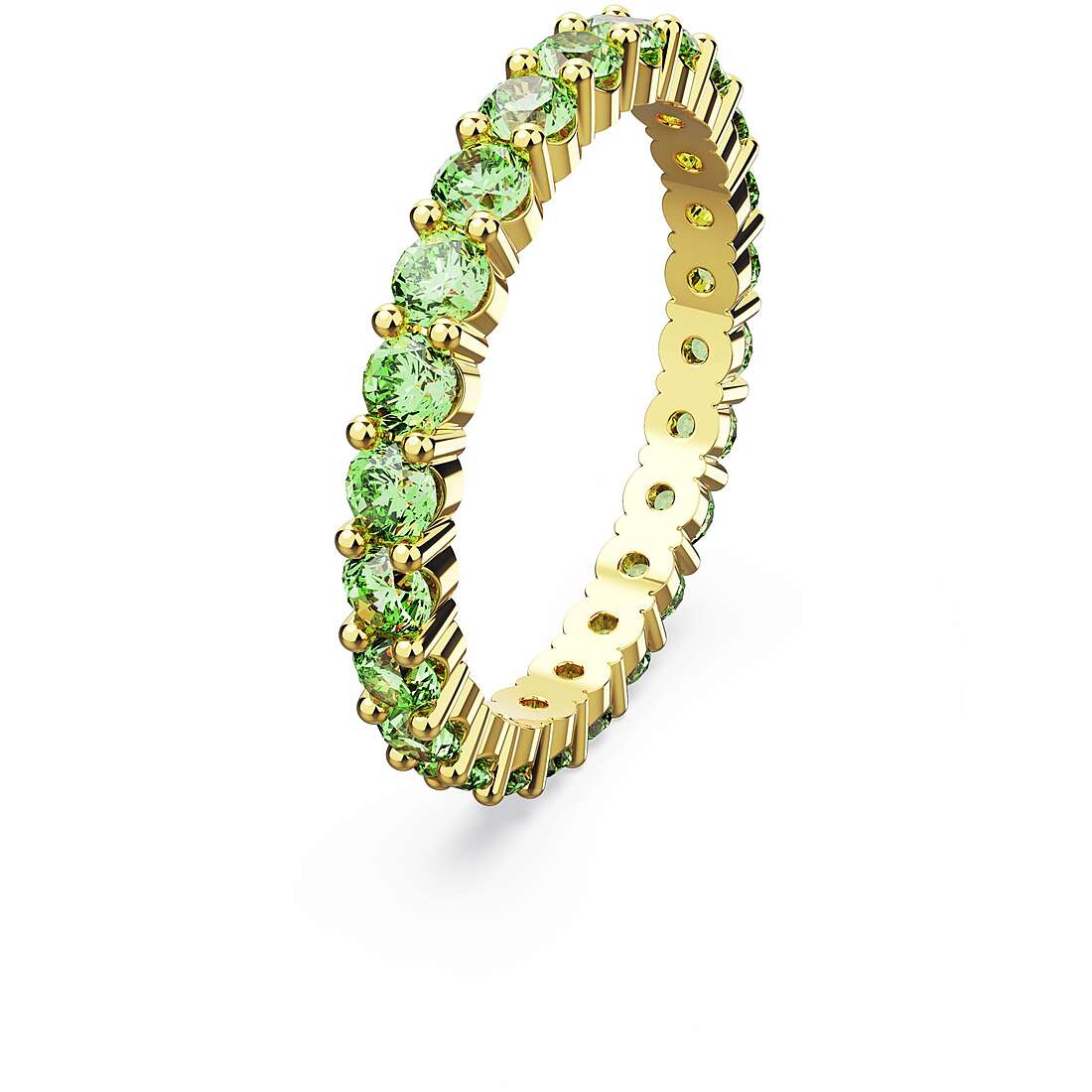 SWAROVSKI טבעת MATRIX  ירוקה מוזהבת