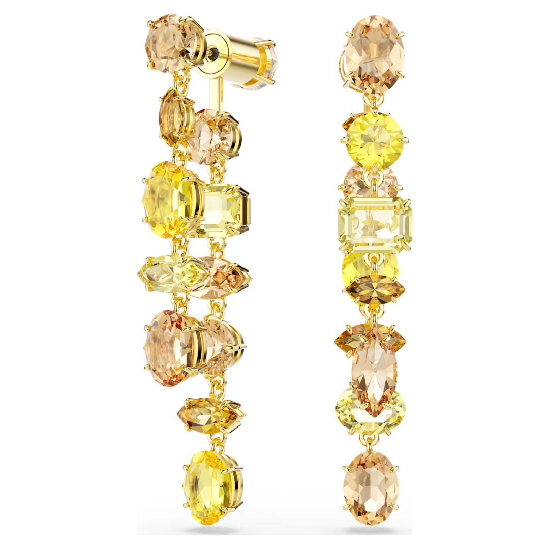 SWAROVSKI עגילי GEMA ציפוי זהב