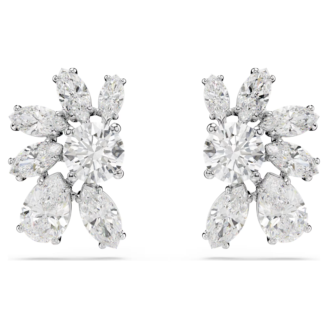 SWAROVSKI עגילי MESMERA ציפוי רודיום