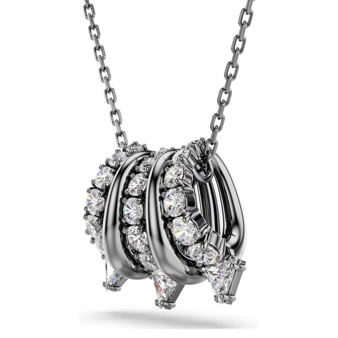 SWAROVSKI שרשרת SUBLIMA ציפוי רודיום שחור