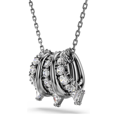 SWAROVSKI שרשרת SUBLIMA ציפוי רודיום שחור