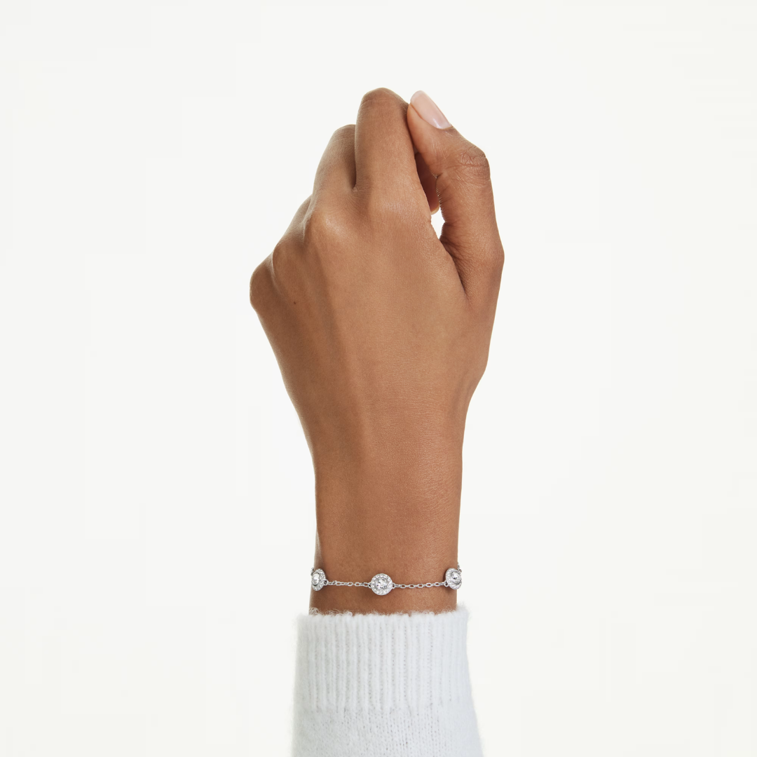 SWAROVSKI צמיד UNA ציפוי רודיום