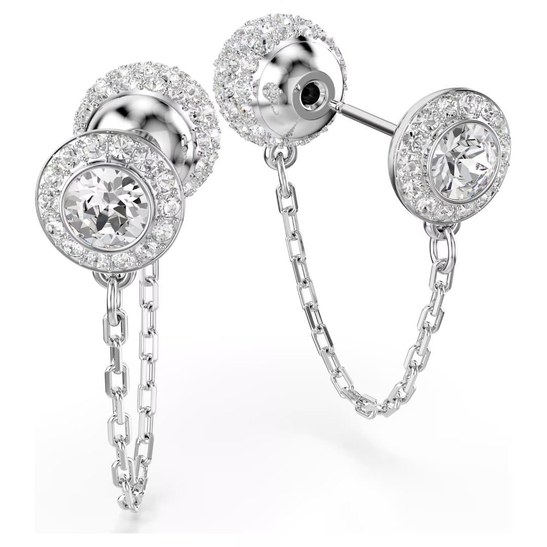 SWAROVSKI עגילי UNA ציפוי רודיום