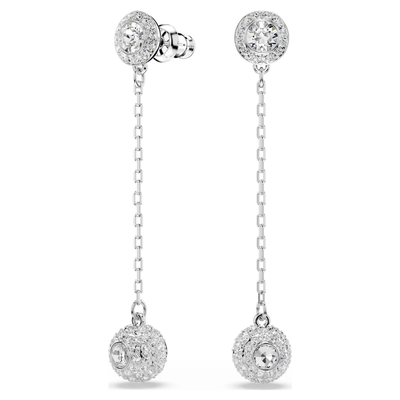 SWAROVSKI עגילי UNA ציפוי רודיום