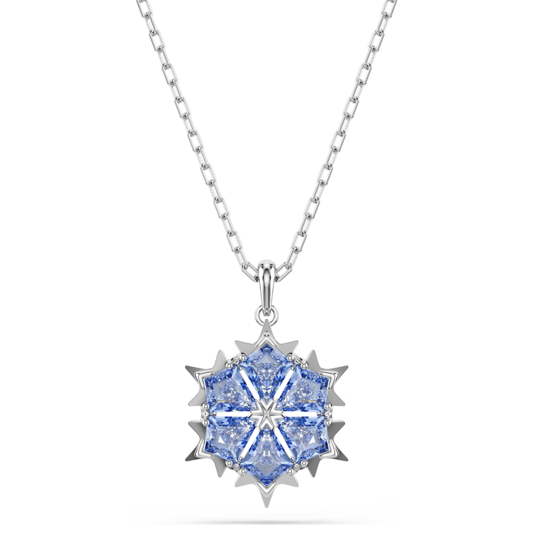 SWAROVSKI סט שרשרת ועגילים MAGIC ציפוי רודיום