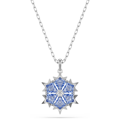 SWAROVSKI סט שרשרת ועגילים MAGIC ציפוי רודיום