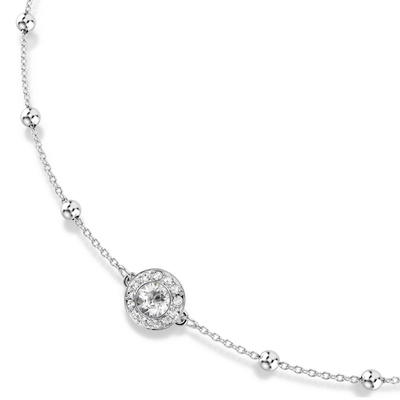 SWAROVSKI שרשרת צ'וקר UNA ציפוי רודיום