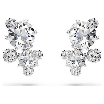 SWAROVSKI סט שרשרת, צמיד ועגילים CONSTELLA ציפוי רודיום