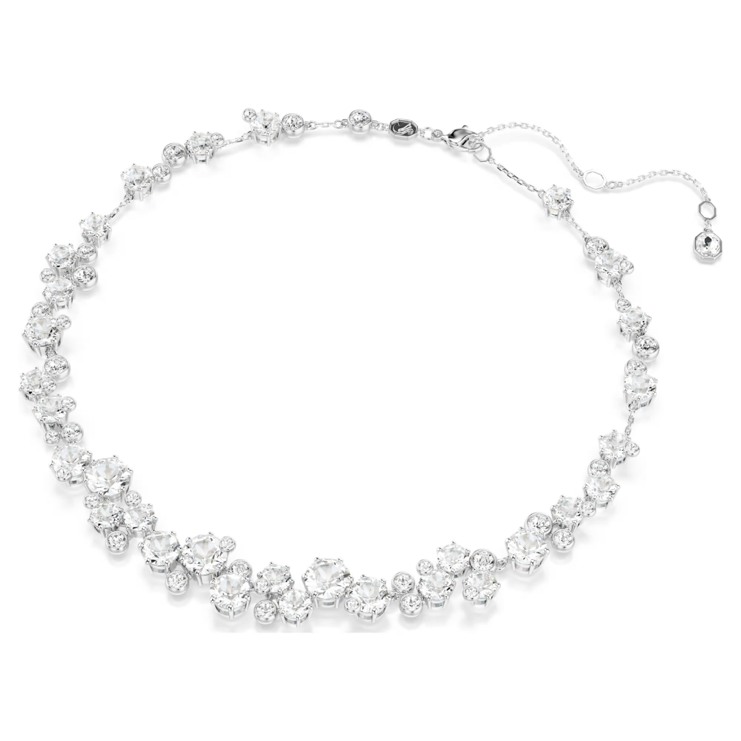 SWAROVSKI סט שרשרת, צמיד ועגילים CONSTELLA ציפוי רודיום