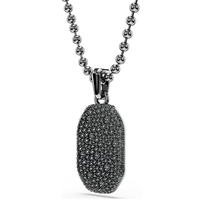 SWAROVSKI שרשרת DEXTERA ציפוי רודיום שחור