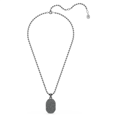 SWAROVSKI שרשרת DEXTERA ציפוי רודיום שחור