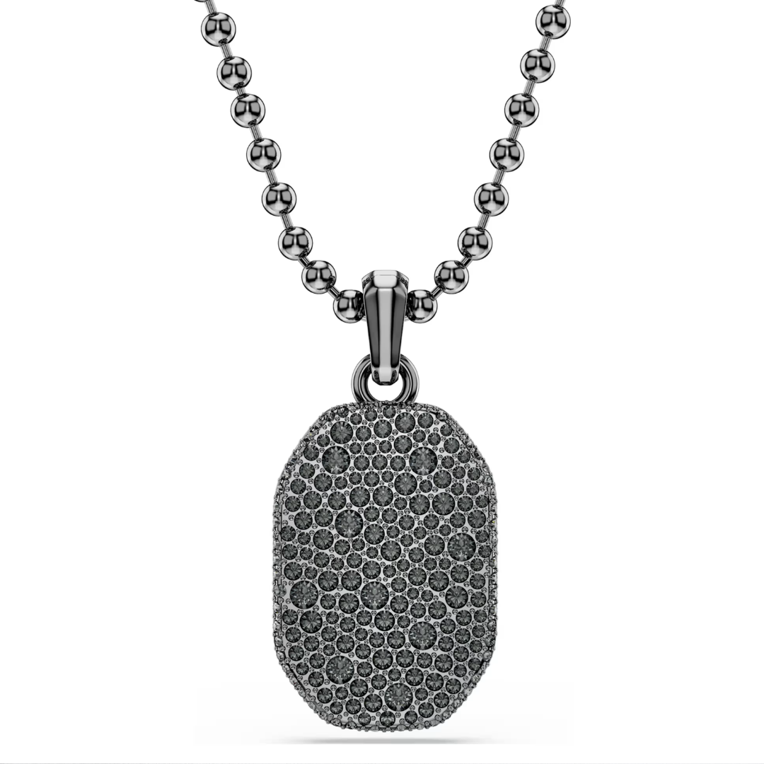 SWAROVSKI שרשרת DEXTERA ציפוי רודיום שחור