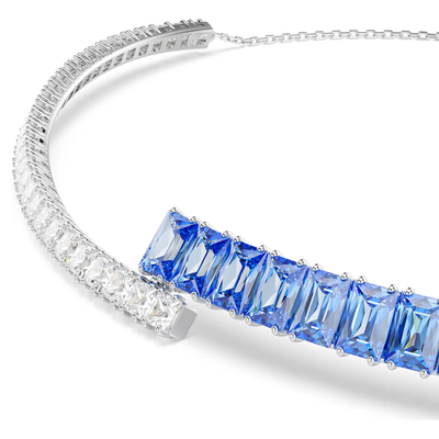 SWAROVSKI שרשרת צ'וקר MATRIX ציפוי רודיום 38