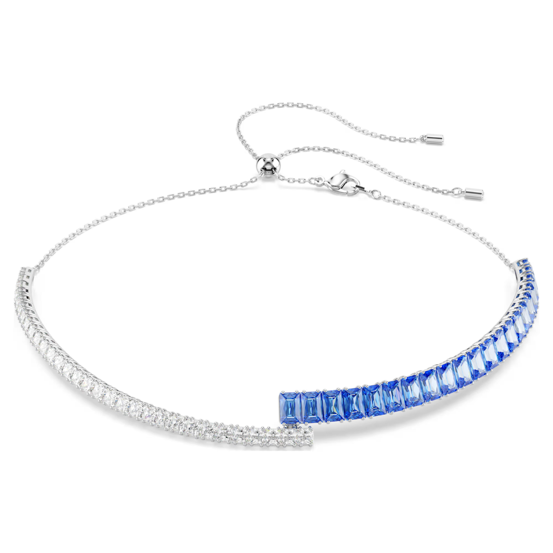 SWAROVSKI שרשרת צ'וקר MATRIX ציפוי רודיום 38
