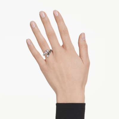SWAROVSKI טבעת SUBLIMA ציפוי רודיום שחור