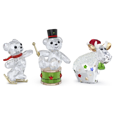 SWAROVSKI מניאטורה קריסטל Kris Bear Holiday