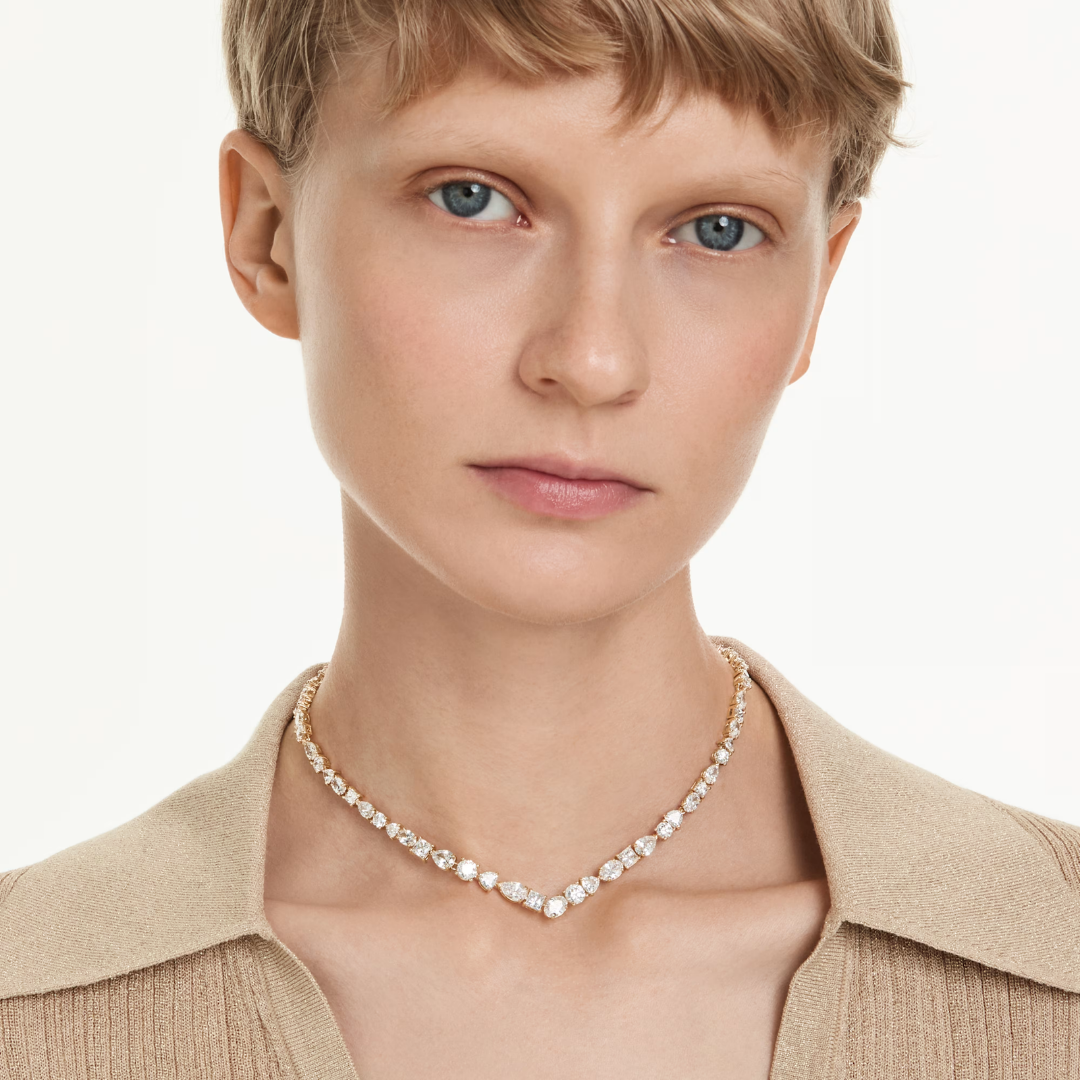 SWAROVSKI שרשרת MESMERA ציפוי זהב