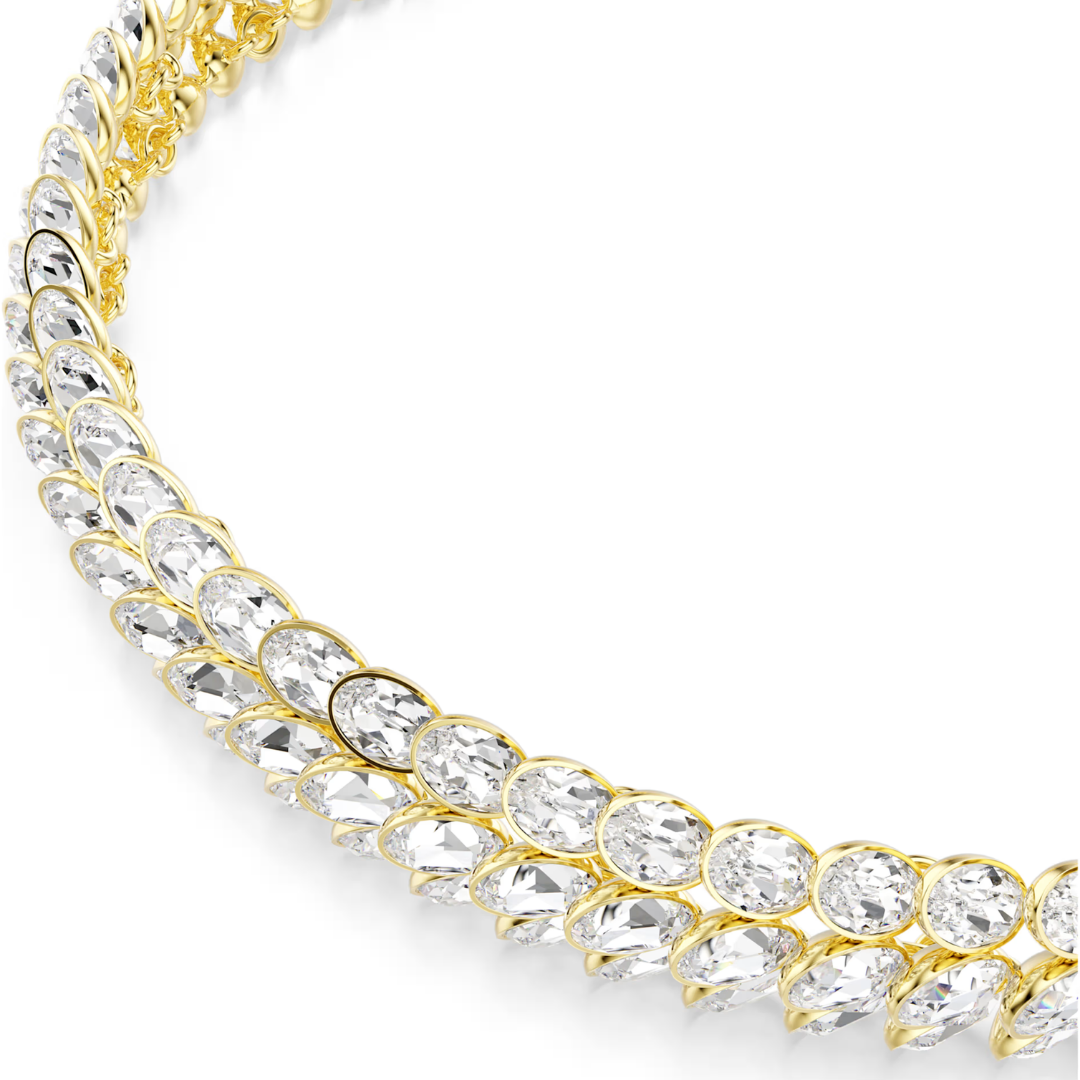 SWAROVSKI שרשרת צ'וקר IDYLLIA ציפוי זהב