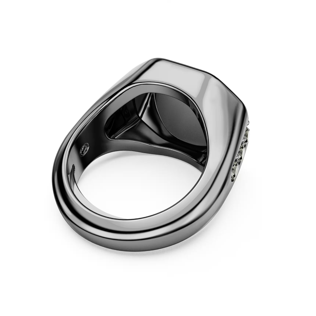 SWAROVSKI טבעת DEXTERA ציפוי רודיום שחור