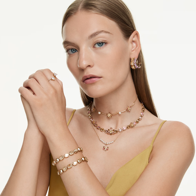 SWAROVSKI טבעת MESMERA ציפוי זהב