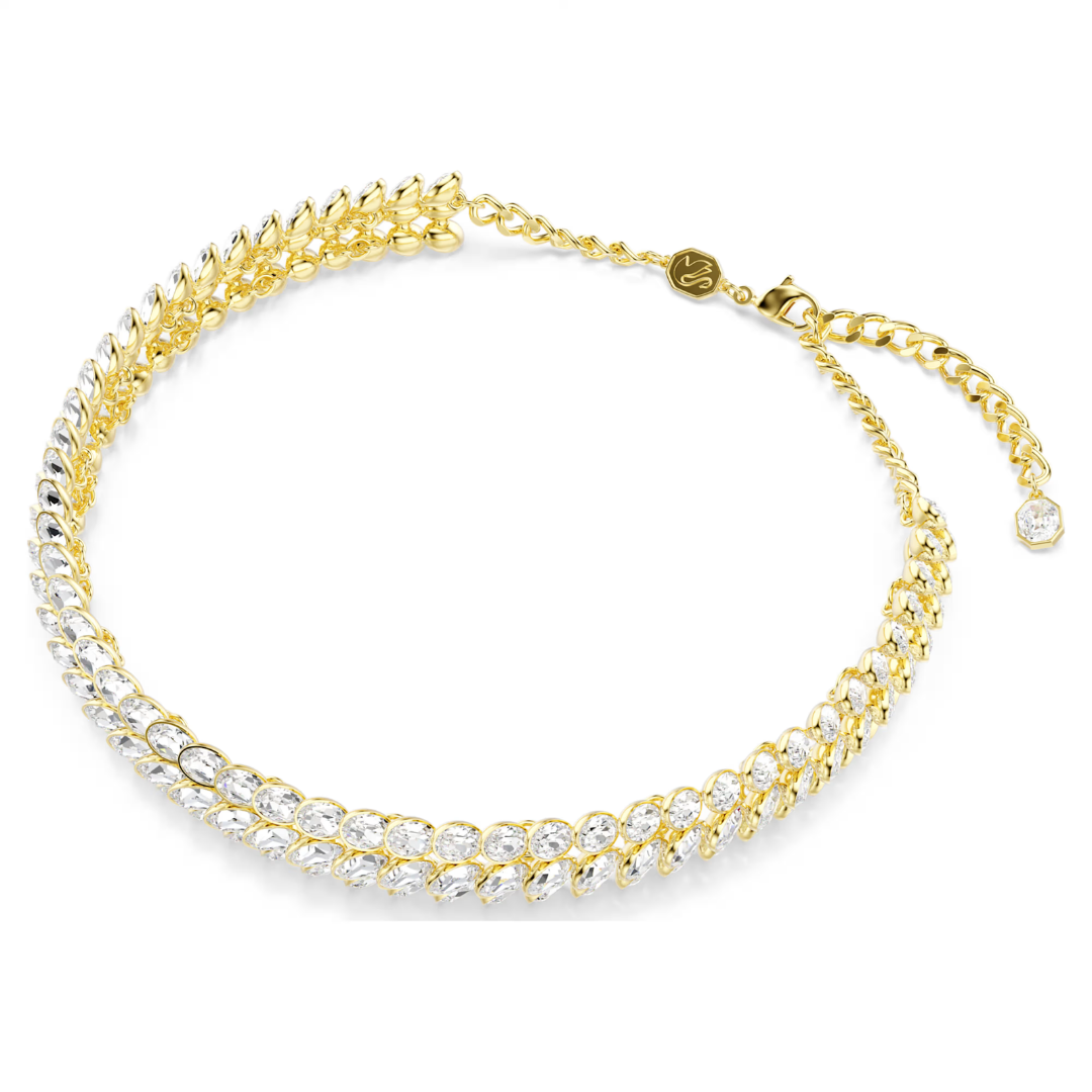 SWAROVSKI שרשרת צ'וקר IDYLLIA ציפוי זהב