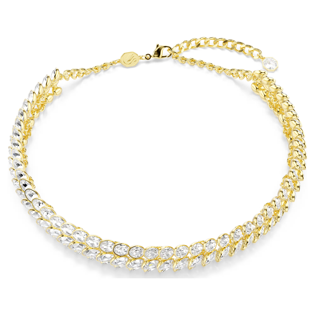 SWAROVSKI שרשרת צ'וקר IDYLLIA ציפוי זהב