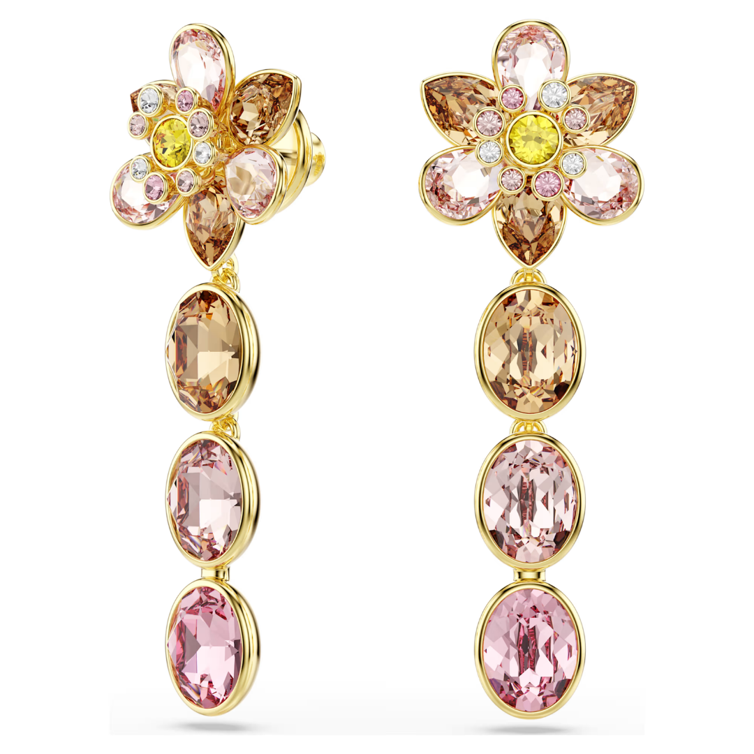 SWAROVSKI עגילי IDYLLIA ציפוי זהב 21