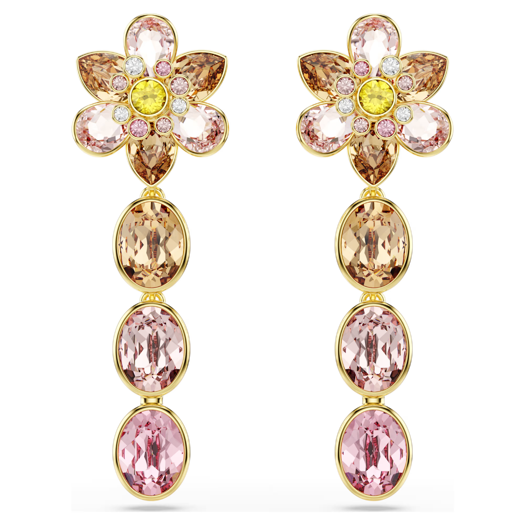 SWAROVSKI עגילי IDYLLIA ציפוי זהב 21