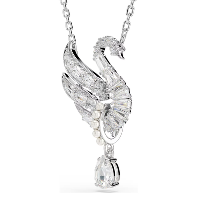 SWAROVSKI שרשרת SWAN ציפוי רודיום