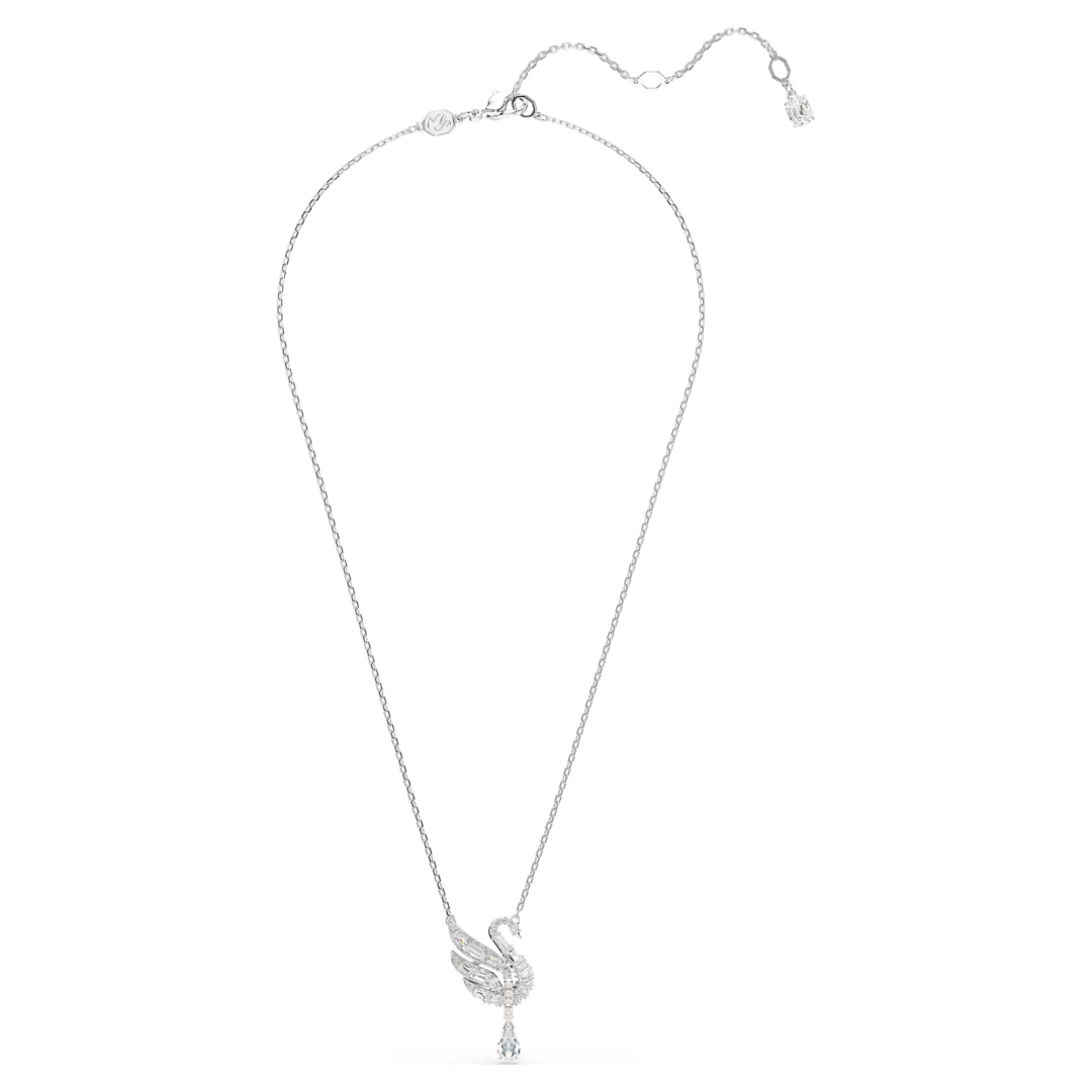 SWAROVSKI שרשרת SWAN ציפוי רודיום