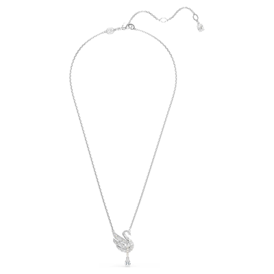 SWAROVSKI שרשרת SWAN ציפוי רודיום