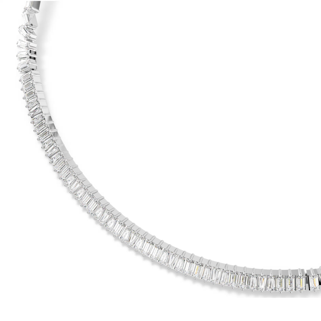 SWAROVSKI שרשרת צ'וקר MATRIX ציפוי רודיום