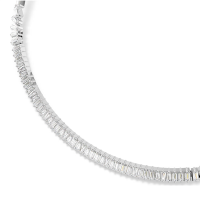 SWAROVSKI שרשרת צ'וקר MATRIX ציפוי רודיום
