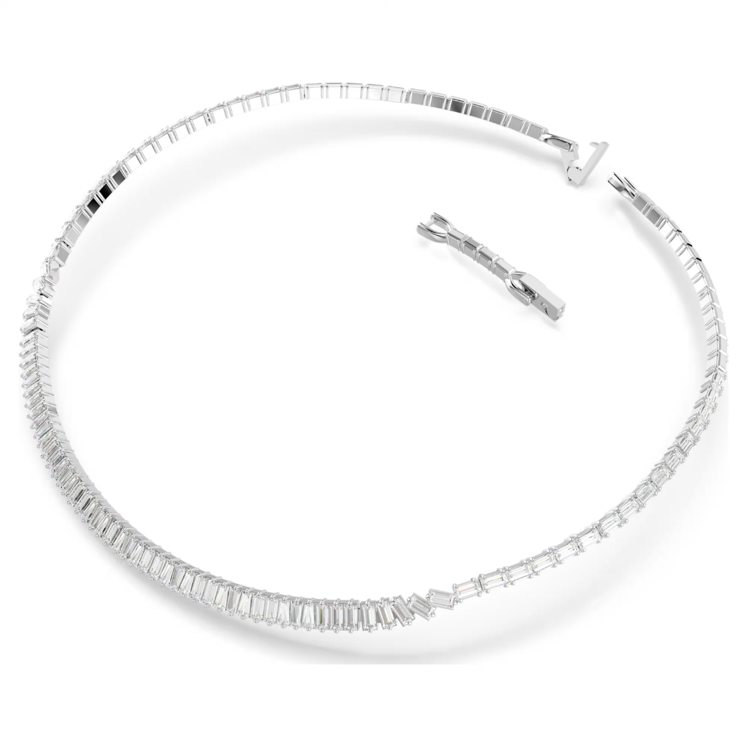 SWAROVSKI שרשרת צ'וקר MATRIX ציפוי רודיום