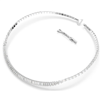 SWAROVSKI שרשרת צ'וקר MATRIX ציפוי רודיום