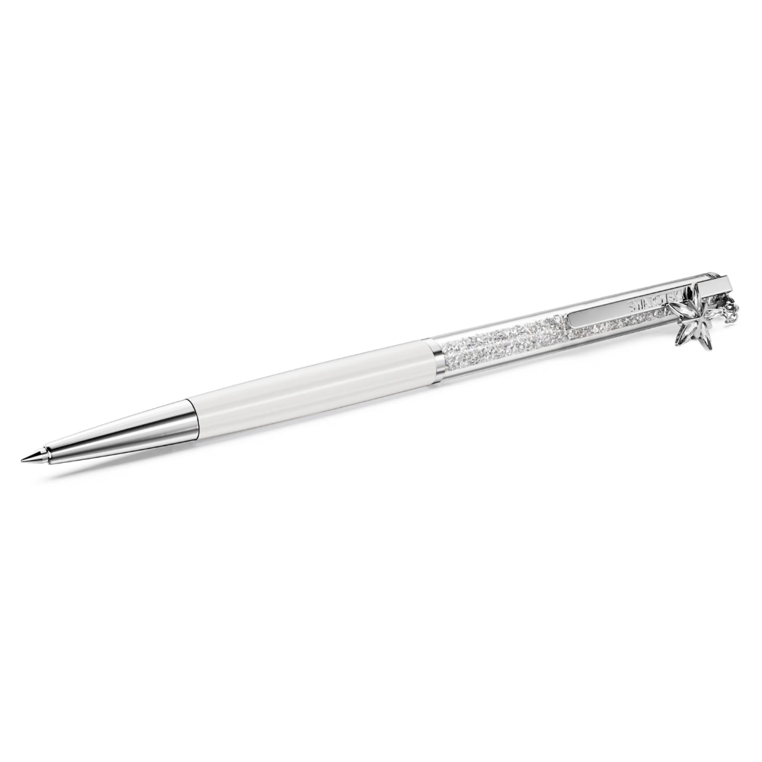 SWAROVSKI עט CRYSTALINE BALLPOINT לבן – ילון סברובסקי