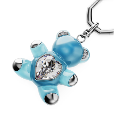 SWAROVSKI מחזיק מפתחות TEDDY ציפוי רודיום