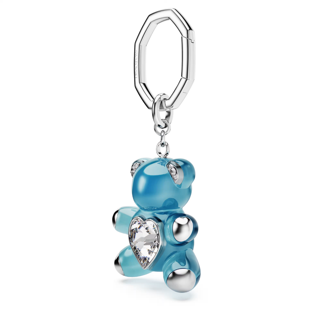 SWAROVSKI מחזיק מפתחות TEDDY ציפוי רודיום