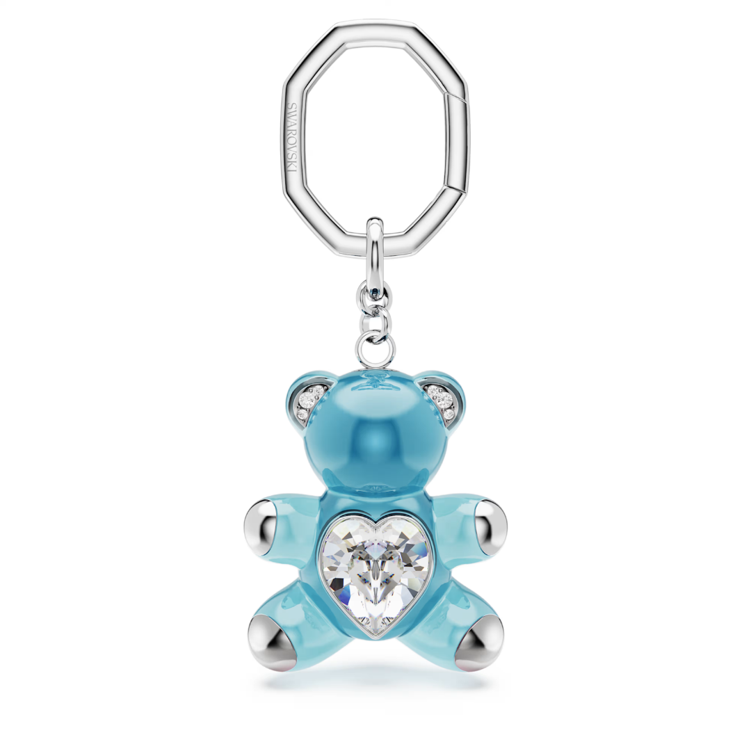 SWAROVSKI מחזיק מפתחות TEDDY ציפוי רודיום