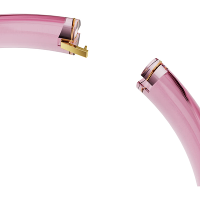 SWAROVSKI שרשרת צ'וקר DULCIS בצבע ורוד