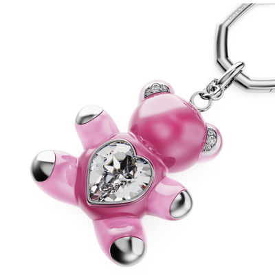 SWAROVSKI מחזיק מפתחות TEDDY ציפוי רודיום