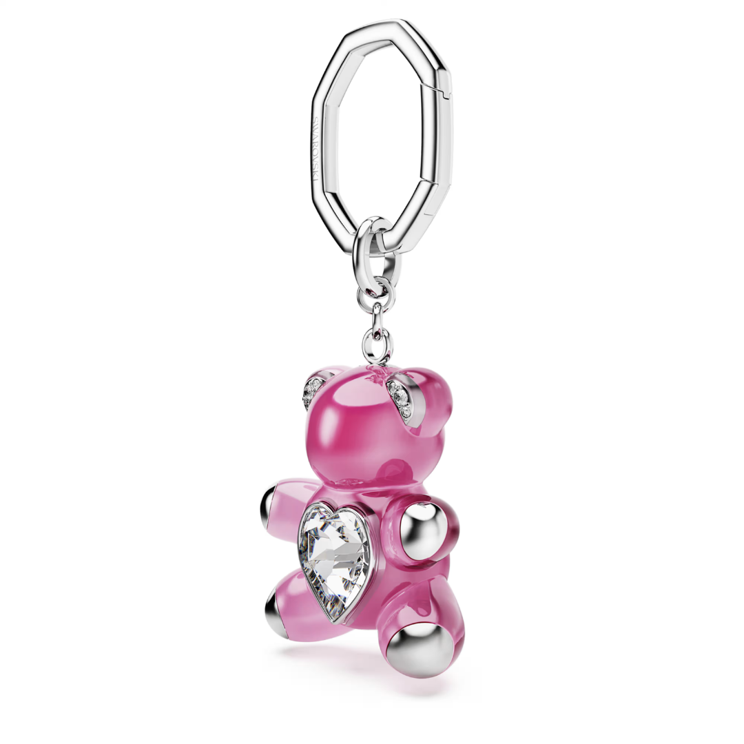 SWAROVSKI מחזיק מפתחות TEDDY ציפוי רודיום