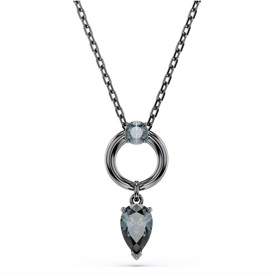 SWAROVSKI שרשרת MESMERA ציפוי רודיום שחור