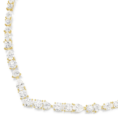 SWAROVSKI שרשרת MESMERA ציפוי זהב