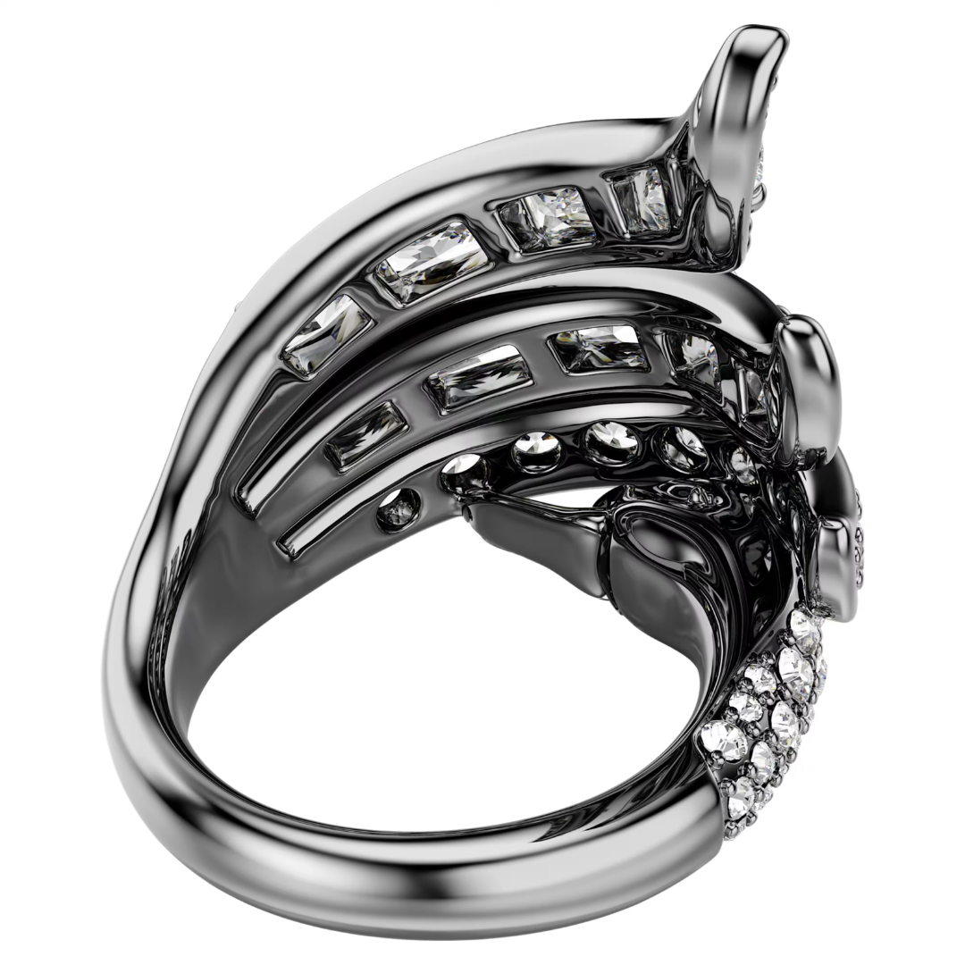 SWAROVSKI טבעת THE VIENNA ציפוי רודיום שחור