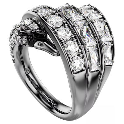 SWAROVSKI טבעת THE VIENNA ציפוי רודיום שחור