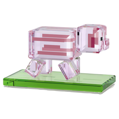 SWAROVSKI מניאטורה קריסטל Minecraft Pig