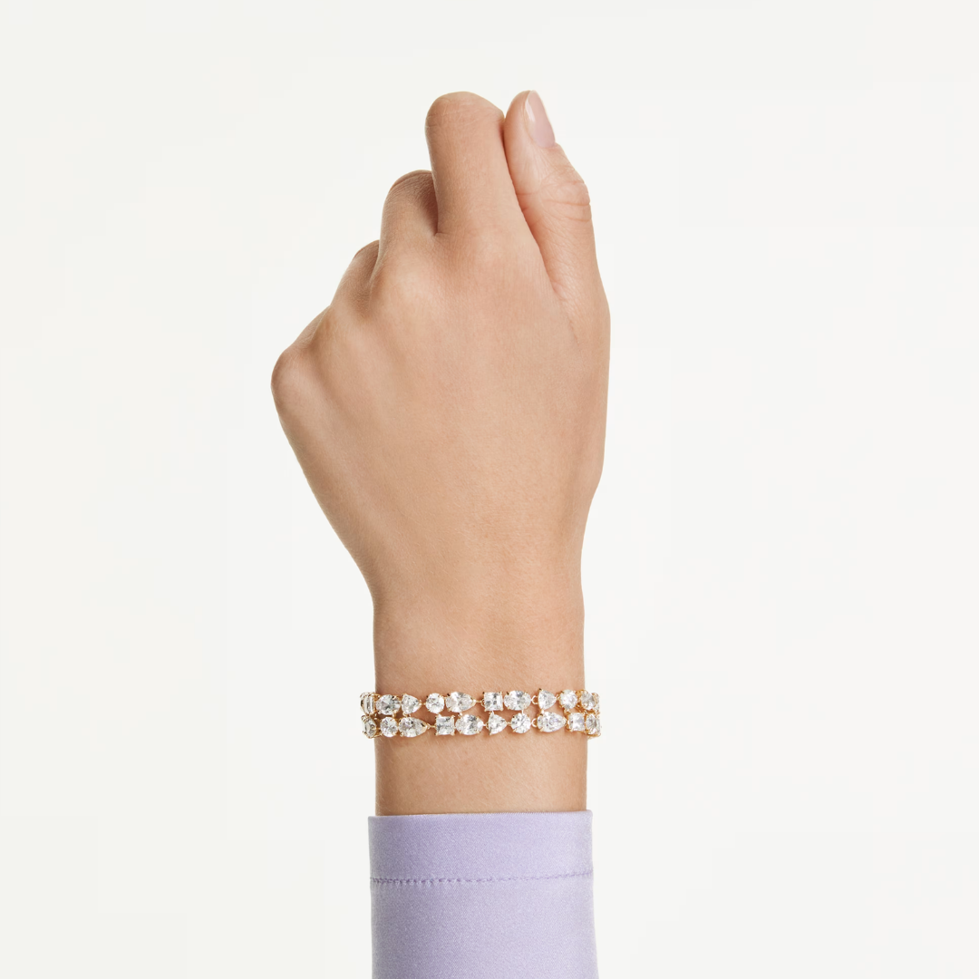 SWAROVSKI צמיד MESMERA ציפוי זהב