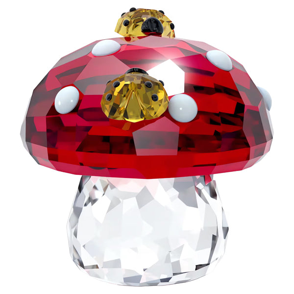 SWAROVSKI מניאטורה קריסטל IDYLLIA MUSHROOM&LADYBUG