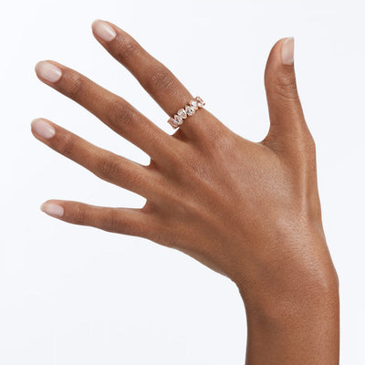 SWAROVSKI טבעת MATRIX ציפוי רוז גולד